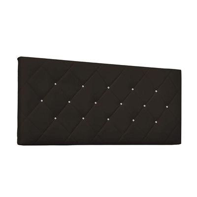 Cabeceira Painel Tânia Solteiro 90cm Corino Marrom
