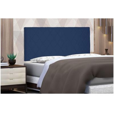 Cabeceira Painel Dubai Queen 160cm Suede Azul Marinho