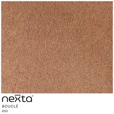 Sofá Curvo 03 Lugares 180cm Eron Braço Direito Bouclé Terracota - Nexta Casa