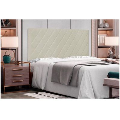 Cabeceira Painel Dubai Solteiro 90cm Corino Bege