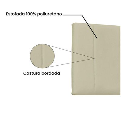 Cabeceira Painel Arizona Queen 160cm Corino Bege