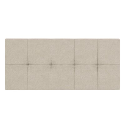 Cabeceira Painel Nina Para Cama Box Casal 140 Cm Linho Cor A27 Areia
