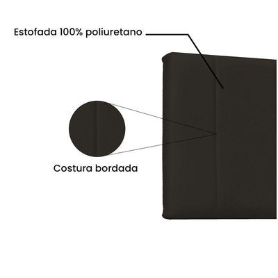 Cabeceira Painel Arizona Queen 160cm Corino Marrom