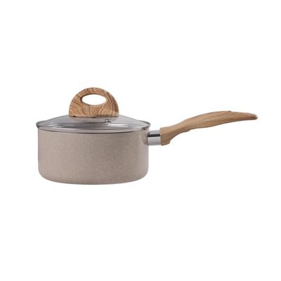 Jogo de Panelas de Indução Brinox Ceramic Life Smart Plus 5 Peças Antiaderente Tampas de Vidro Areia