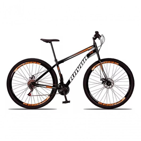 Bicicleta Bike Aço 21 Marchas Velocidades Aro 29 Freio A Disco Laranja