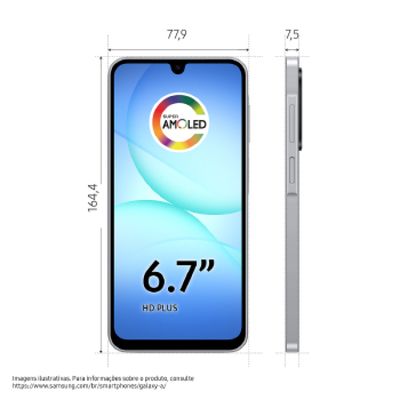 Celular Samsung Galaxy A17 4G 128GB  SM-A175F/DS - SM-A175FZALZTO Cinza Quadriband