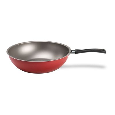 Panela Wok Brinox Ruby 26cm Vermelho