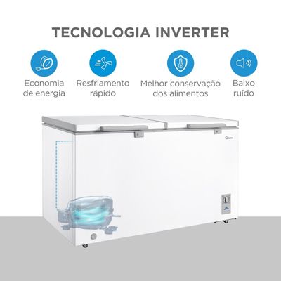 Freezer Horizontal Midea MDRC564FZD013 418L