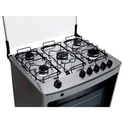 Fogão Consul 5 Bocas CFS5NAR com Mesa de Inox e Acendimento Automático Bivolt - Inox