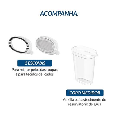 Vaporizador Portátil Mondial VP-10-DB Dobrável 200ml Inox Bivolt