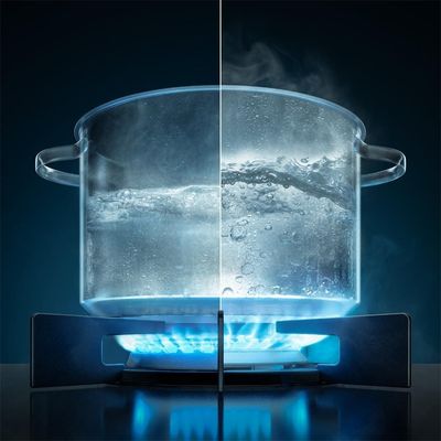 Fogão de Embutir Electrolux Experience FE4EG 4 Bocas Mesa de Vidro Forno 79L PerfectCook360 Cinza 220