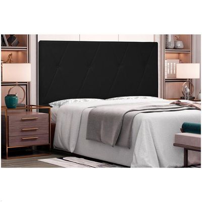 Cabeceira Aquilla Para Cama Box Solteiro 90 Cm Corino Preto - D'rossi