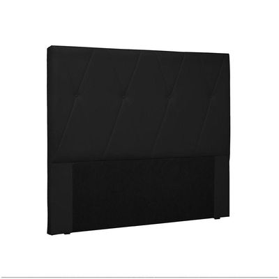 Cabeceira Aquilla Para Cama Box Solteiro 90 Cm Corino Preto - D'rossi