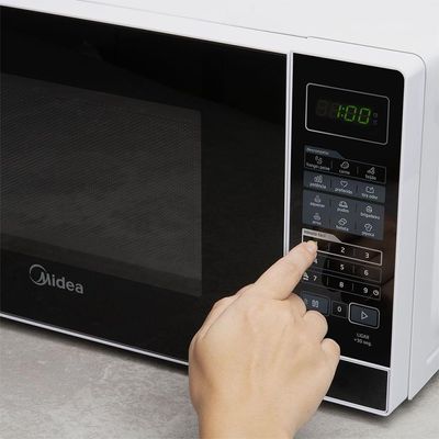 Micro-ondas 20l Branco Porta Preta Minuto Fácil Midea Mras21 - 127v
