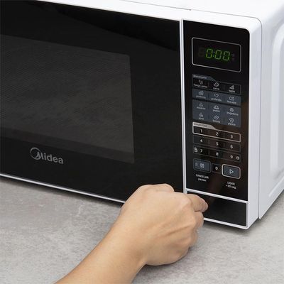 Micro-ondas 20l Branco Porta Preta Minuto Fácil Midea Mras21 - 127v