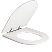 Assento Sanitário Poliéster Antibacteriano Link Lk Branco Para Vaso Deca