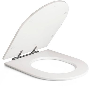 Assento Sanitário Poliéster Antibacteriano Link Lk Branco Para Vaso Deca