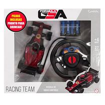 Carrinho de Controle Remoto Fórmula GSA Racing Team Vermelho