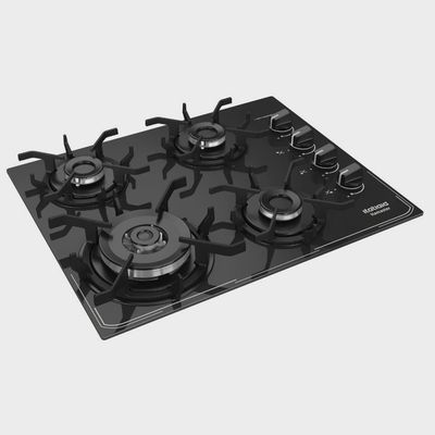 Fogão Cooktop Itatiaia Itamaster 4 Bocas Tripla Chamas Preto / Bivolt