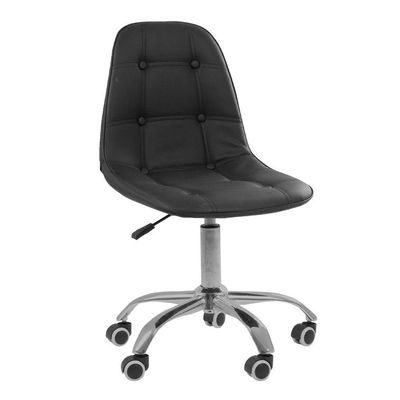 Cadeira Office Eiffel Botonê Ajustável Oficial Girat + Ebook Preta 1