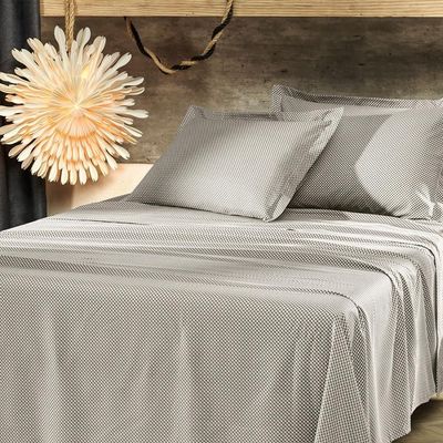 Jogo De Cama Completo Solteiro Altenburg Toque Acetinado Slim Porcelana