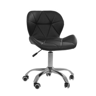 Cadeira Office Eiffel Slim Com Base Giratória Oficial Preto