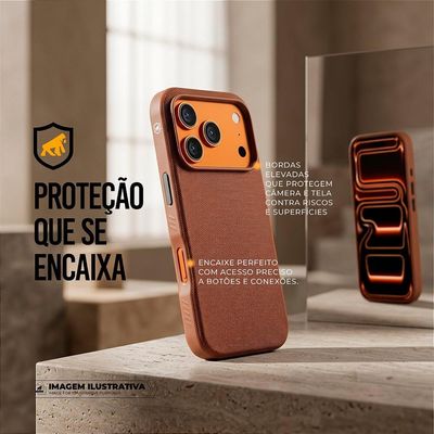 Capa para iPhone 17 Pro Max - Woov - Marrom - Gshield