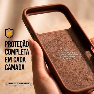 Capa para iPhone 17 Pro Max - Woov - Marrom - Gshield