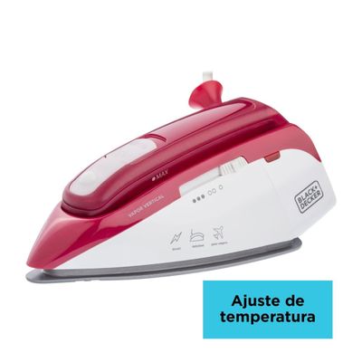 Ferro de Viagem Black+Decker FXVG1-BR a Vapor e a Seco Vermelho Bivolt