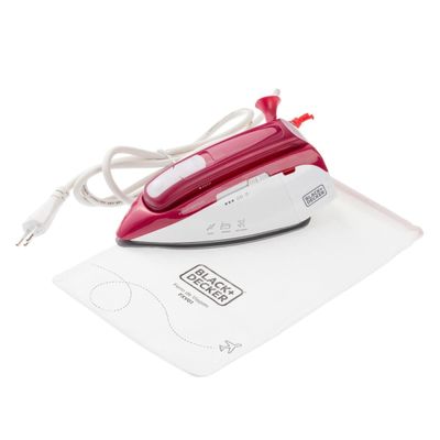 Ferro de Viagem Black+Decker FXVG1-BR a Vapor e a Seco Vermelho Bivolt