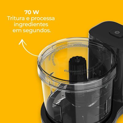 Mini Processador Cadence MPR530 Mini Crush 280ml - Preto Preto / 110