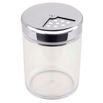 Queijeira com Tampa Forma em Vidro e Inox - 160 ml