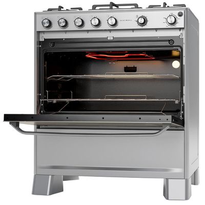 Fogão de Piso 5 Bocas Suggar Select Grill Tripla Chama Inox Inox / 220