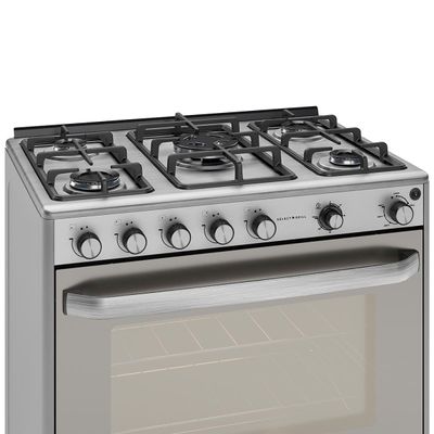 Fogão de Piso 5 Bocas Suggar Select Grill Tripla Chama Inox Inox / 220