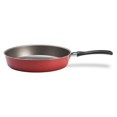 Frigideira Alta Brinox Ruby Antiaderente Pro-Flon 24cm Vermelha
