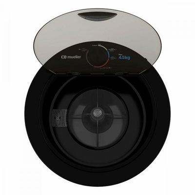Tanquinho Mueller Plus 4.5Kg SemiautomáticoTimer Preto / 220V