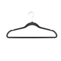Conjunto de Cabides Lyor Veludo Preto Antideslizante Leve Durável 41,5cm x 0,5cm x 22cm
