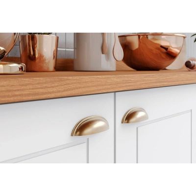 Cozinha Modulada Completa Americana C5P46 11 Portas 5 Gavetas MDF Branco