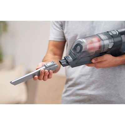 Aspirador de Pó Vertical e Portátil Sem Fio Black+Decker BHFEA18D1-BR 20V Preto e Cinza Bivolt