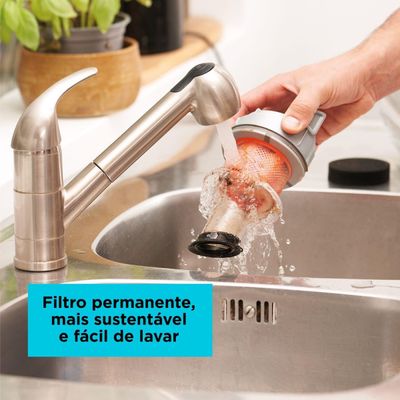 Aspirador de Pó Vertical e Portátil Sem Fio Black+Decker BHFEA18D1-BR 20V Preto e Cinza Bivolt