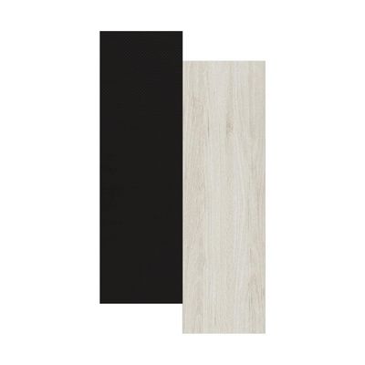 Armário Aéreo Bartira Rubi com 2 Portas, 2 Prateleiras e 120cm de Largura - Freixo/Preto Poah