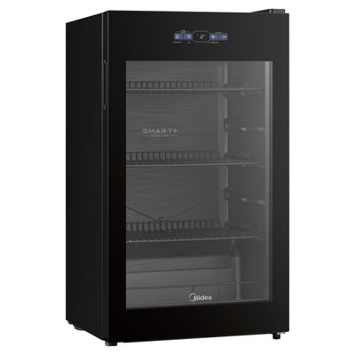 Cervejeira Midea MDRX150FGGGL03 82L Frost Free Smart Inverter Porta de Vidro Triplo Bivolt Preta