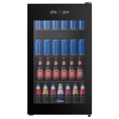 Cervejeira Midea MDRX150FGGGL03 82L Frost Free Smart Inverter Porta de Vidro Triplo Bivolt Preta