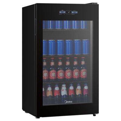 Cervejeira Midea MDRX150FGGGL03 82L Frost Free Smart Inverter Porta de Vidro Triplo Bivolt Preta