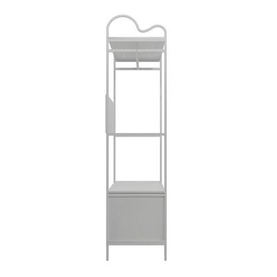 Closet Oasis 3 Prateleiras Aço 90CM Branco para Quarto Hotel
