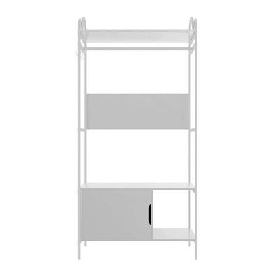Closet Oasis 3 Prateleiras Aço 90CM Branco para Quarto Hotel