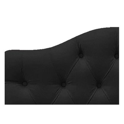 Cabeceira Suspensa Imperatriz 90 Cm Solteiro Suede Preto