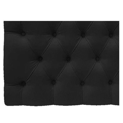 Cabeceira Suspensa Imperatriz 90 Cm Solteiro Suede Preto