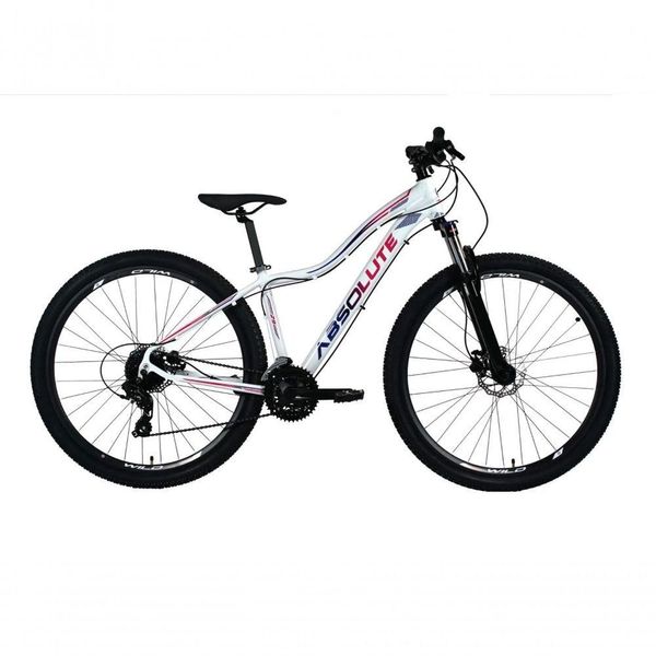 Bicicleta Aro 29 Absolute Hera Feminina 27v K7 Freio A Disco Hidráulico Garfo Com Trava Branco 15