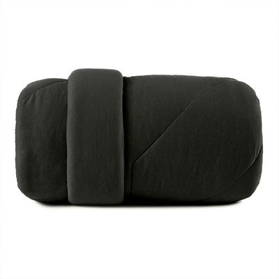 Edredom King Altenburg Malha Fio Penteado Preto Primitivo